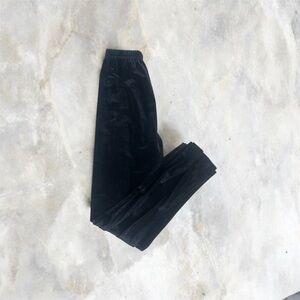 Vintage Miyo New York Black High Rise Velour Velvet Leggings NWT